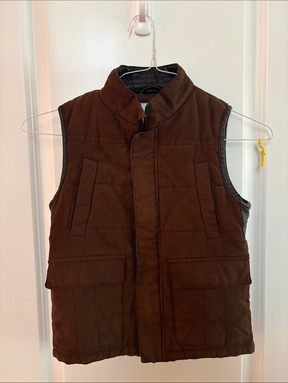 Kids Class Club Brown Quilted Puffer Vest